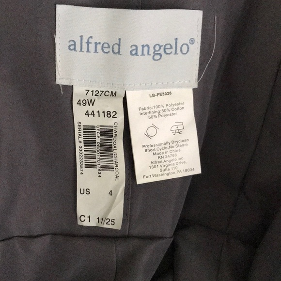 Charcoal strapless cocktail dress - size 4 - Picture 3 of 5